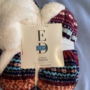 50 by 70 throw, plum color